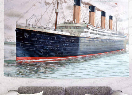 Nautical Tapestry Classic Ship Tapestries, Movies Tapestry, 80x60inches