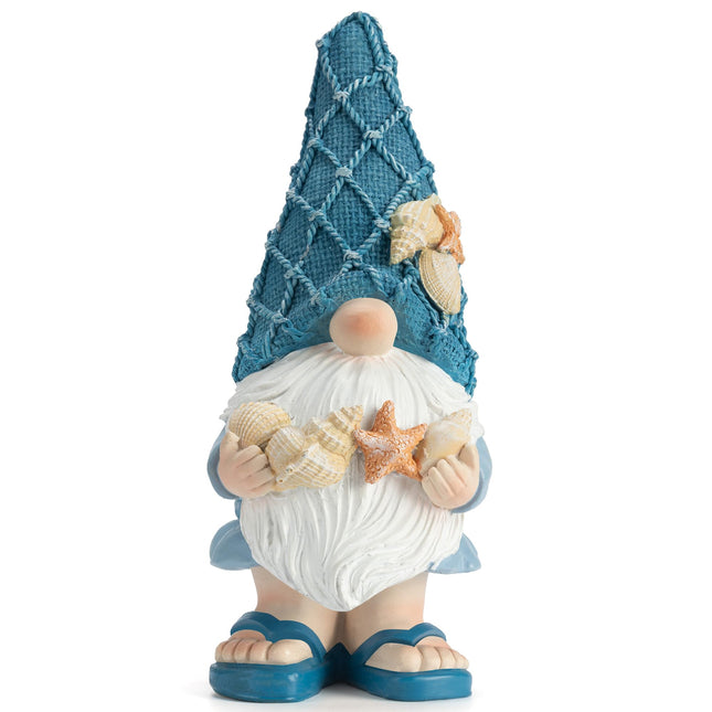 Etlemonde Beach Coastal Gnomes Statue Home Seashell Decor