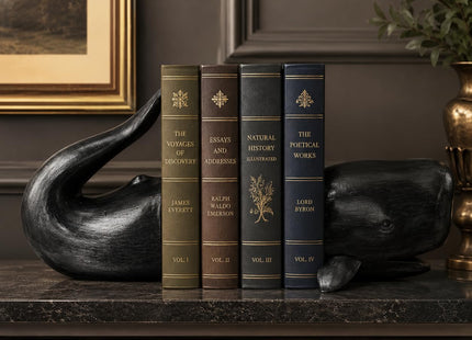 Comfy Hour 13.2 Inch Whale Bookends, Nautical Decor, Set of 2