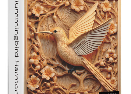 Hummingbird Puzzles for Adults 1000 Pieces, Bird Flowers Art Jigsaw Puzzles, Impossible Birds Autostereoscopy Animal Puzzle as Hummingbird Home Decor