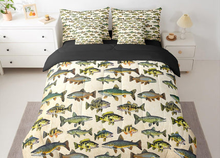 Erosebridal Kids Pike Fish 7 Pieces Comforter Set Full Size
