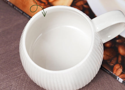 NiHome Mushroom Shaped Mug with Lid, 12oz Ceramic Fun Coffee Cup, Gift Red