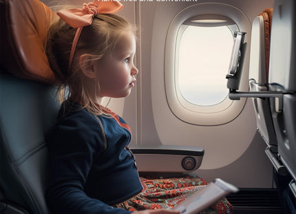 MiiKARE 2027 Airplane Phone Holder Mount, Plane Travel Essentials, Black