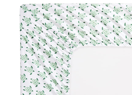 Vonty Kids Full Sea Turtle Printed Microfiber Sheet Set, 4-Piece