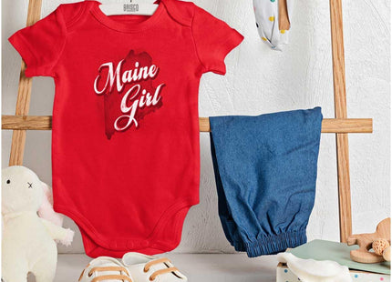 Brisco Brands Maine Girl Cute Home State Pride Baby Bodysuit Jumper Girls