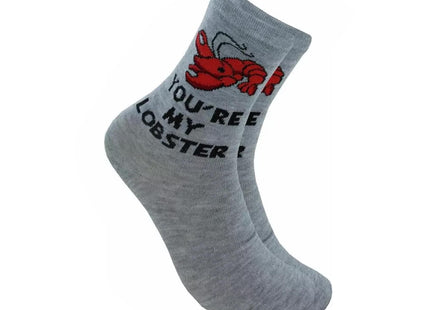 Hyp Friends You're My Lobster Juniors/Womens 2 Pair Socks Size 4-10