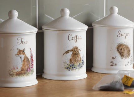 Royal Worcester Wrendale Designs Tea Canister with Lid - Fox Illustration