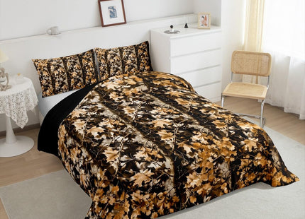 Feelyou Camouflage Comforter Set Full Size Perfect for Camouflage Bedding Set for Hunters Cabin or Rustic Lodge Teens Boys Comfort Natural Comforter Rustic Farmhouse Duvet Set 3Pcs With 2 Pillow Cases
