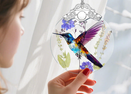 Hummingbird Christmas Ornament – Christmas Tree Ornament & Holiday Decor, Gifts for Bird Lover, Hummingbird Lover Gifts, Holiday & Xmas Gift