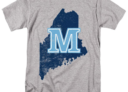University of Maine Official State Shape Short Sleeve, Athletic Heather, S