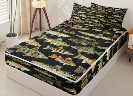 Feelyou Fishing Comforter Set Full Zipper Bedding Set