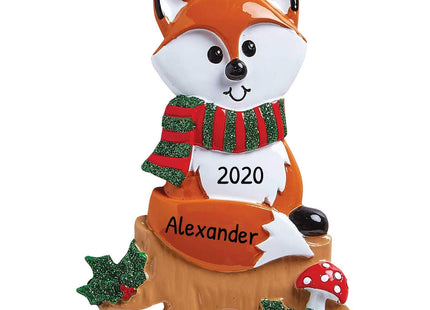 Personalized Fox Christmas Ornament 2026, Animal Brown Lover, Fox Gift