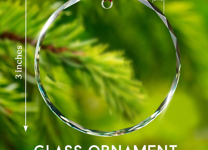 Personalized Text & Name Maine Lighthouse Glass Ornament 2026, Maine Scenic Lighthouse Ornament Gifts for Travel Lover, Custom ME Landscape Glass Ornaments Christmas, Travel Souvenir Xmas Decoration