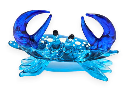 WitnyStore Beautiful Handmade Crab Blown Glass Figurine Animals Crystal Miniature Aquarium Sea Life Home Decor Collectible Gift