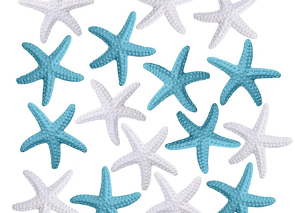 AUEAR, 16 Pack Resin Pencil Finger Starfish Decor Beach Ocean Flat Back Ornaments for Wedding Christmas Tree Home Decorations