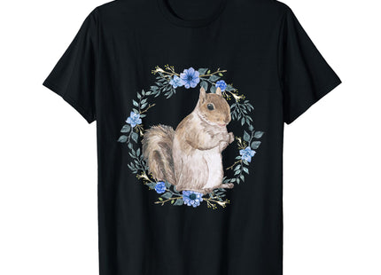 Flower Circle Squirrel T-Shirt
