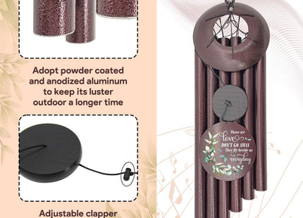Extrabily Personalized Memorial Dragonfly Wind Chimes for Funeral