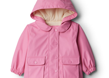 Amazon Essentials x Sofia Grainge Toddler Girls' Water-Repellent Rain Jacket, Rose, 2T