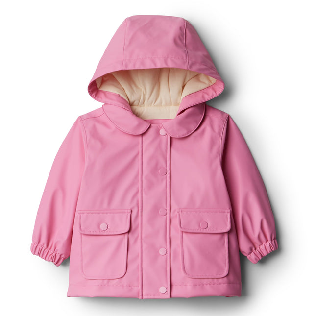 Amazon Essentials x Sofia Grainge Toddler Girls' Water-Repellent Rain Jacket, Rose, 2T