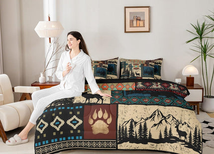 Erosebridal Western Deer Bed in A Bag 7 Pieces Twin Size