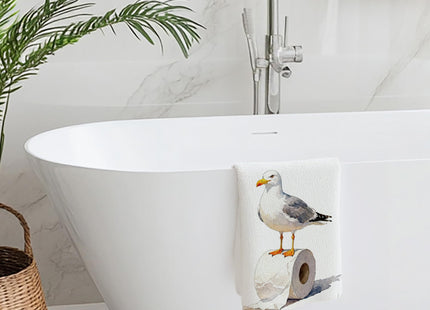 Cabana Bro Funny Seagull Bathroom Hand Towels, Seagull Gifts for Bird Lovers, Coastal Beach Sea Gull Decorative Hand Towels for Guest Bathroom Washroom, 16x24 Inch