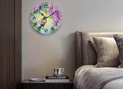 Tiawutal Battery Operated Wall Clocks 12 Inch,Starfish Seashell Sea Beach Sand,Silent Home Decor for Bathroom,Living Room,Bedroom