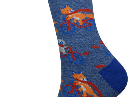 Men's Fox Socks Fox Gifts Silly Fun Novelty Dress Socks Clothes for Men