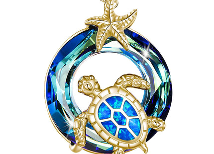 POTOPYY Gold Turtle Necklace for Women Sea Turtles Gifts Turtle Pendant