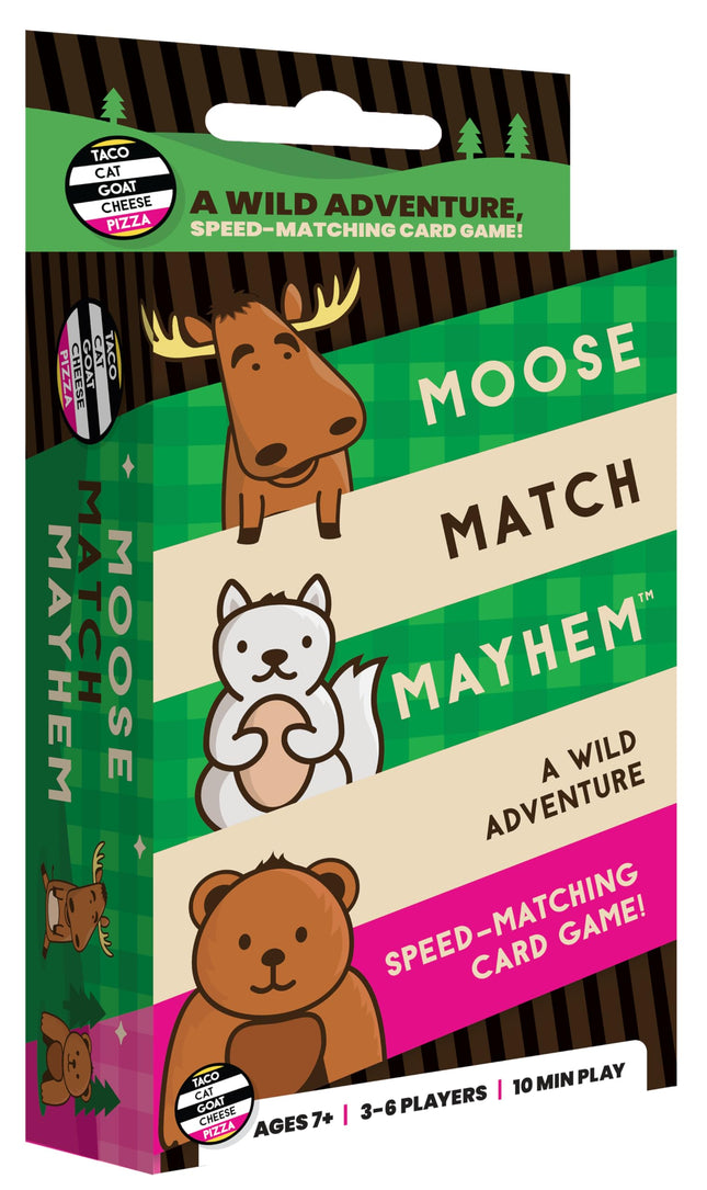 Moose Match Mayhem Speed-Matching Card Game by Taco Cat Games, Ages 7+