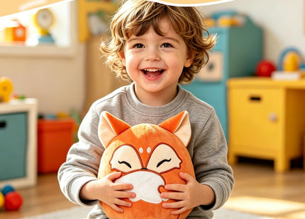 Glow Guards 8in Red Fox Plush Cute Fox Stuffed Animal Fox Plushies Pillow Soft Plushie Toy Birthday Gift for Kids Boys Girls