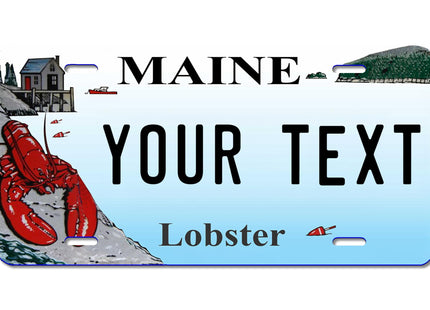 Carpe Diem Designs Custom Decorative Front Plate - Full Size Personalized Plates for Front of Car, Wheelchair, Signage, Rust-Free, Aluminum Front Novelty Plate - Made in The USA (Maine)