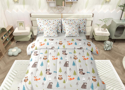 Erosebridal Woodland Animals 7 Piece Comforter Set Full for Nursery Child