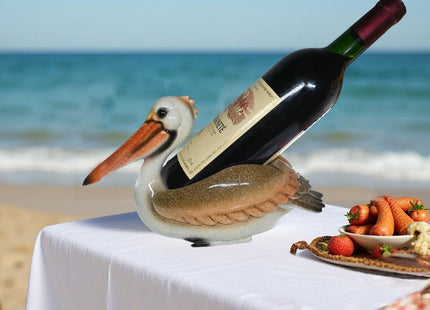 Beach Themed Tabletop Wine Rack Coastal Nautical Decor for Home Party