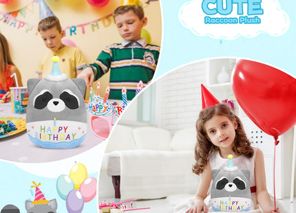 Raccoon Plush Toy -Cute Birthday Stuffed Animal Raccoon Plush Pillows Toys