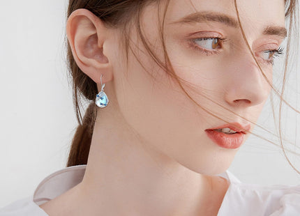 Dragonfly Earrings for Women Sterling Silver Dragonfly Jewelry Moonstone Dangle Earrings Leverback Earrings Gift for Women Teens