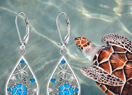 Sea Turtle Earrings for Women Opal Turtle Earrings Dangle Jewelry Gifts