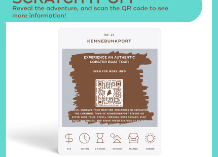 Reach International Outfitters Maine Adventure Bucket List: 50 Scratch-Off Cards for Outdoor Activities, Tourist Attractions, and Road Trips - Perfect Travel Gift and Guide for Exploring Maine