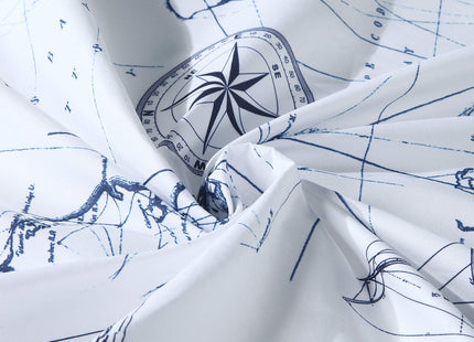 BESTRIPES Coastal Nautical Lighthouse Shower Curtain, Seashell Starfish Ocean Style Fabric for Bathroom