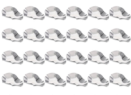 Set of 36 Stainless Steel Grillable Oyster Shells Reusable for Baked Grilled Shells for Cooking Silver Kitchen Metal Oyster Dish for Seafood Clam Scallop