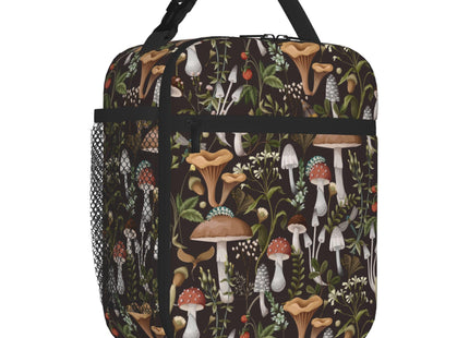 UEQIKI Vintage Mushroom Insulated Lunch Bag for Women & Men