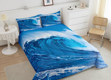 Feelyou Ocean Wave Comforter Set Twin Size for Boys Girls Teens