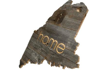 BARNWOODUSA Maine Rustic Farmhouse Wood State Sign Wall Home Decor Makes a