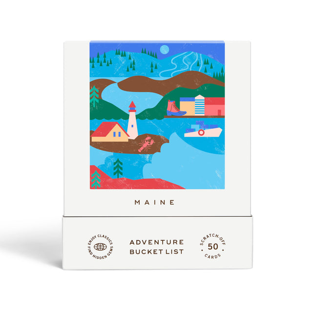 Reach International Outfitters Maine Adventure Bucket List: 50 Scratch-Off Cards for Outdoor Activities, Tourist Attractions, and Road Trips - Perfect Travel Gift and Guide for Exploring Maine