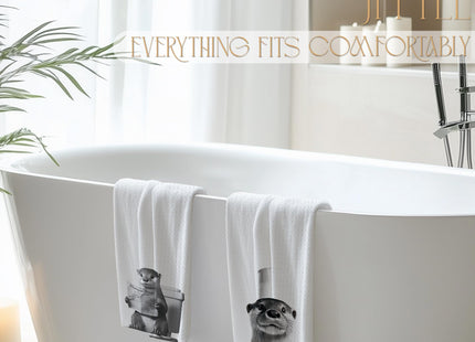 JFFTLL Otter Gifts Bathroom Hand Towels, Otter Decor, Funny Decorative Hand Towels for Bathroom, 16x24 Inch Set of 2