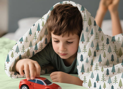 Homilay Toddler Size Christmas Tree Comforter Set for Kids, Toddler, Boys&Girls, 4 Pieces Bed-in-a-Bag Bedding Set, All Season Ultra Soft Oeko TEX Sheets Set with Comforter, (Winter Forest)