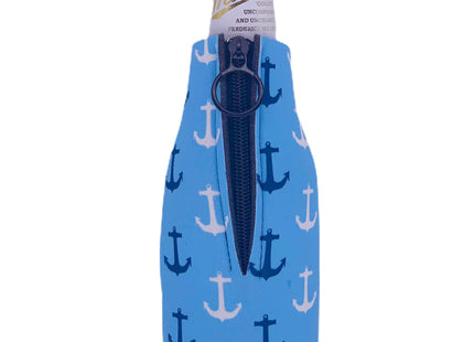 Anchor Nautical Pattern Beer Bottle Coolie (1)