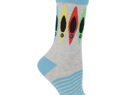 WHD Canoe Crew Socks for Women & Men | Gray Heather, Large | 1-Pack