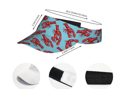 Gianlaima Lobster Funny Golf Sun Visor Hat for Women Men