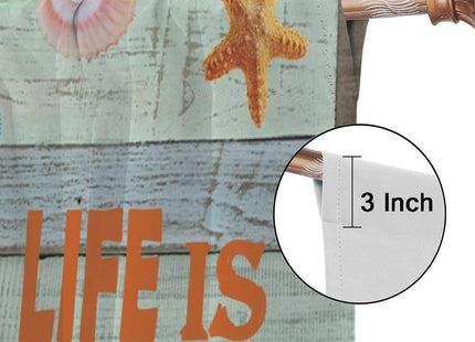 Beach Theme Blackout Curtain,Summer Ocean Sea Shells Turtles Coastal Starfish Window Curtains Dining Room Cafe Living Room Bedroom Kitchen Office Drapes, 84x84 in