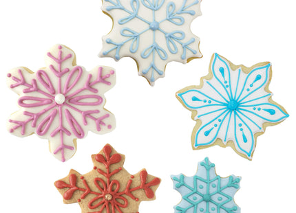 Ann Clark Snowflake Cookie Cutter Set of 5, Made in USA